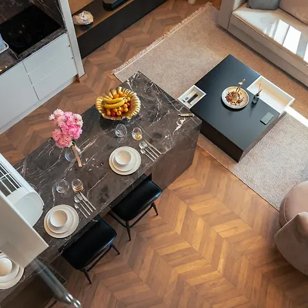 Mykonos Homes - Luxurioeses Penthouse Mit Rooftop Pool, Meerblick, Gym Apartament Kalogrea