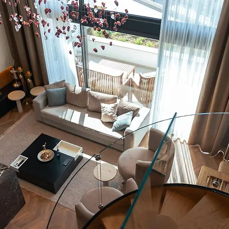 Mykonos Homes - Luxurioeses Penthouse Mit Rooftop Pool, Meerblick, Gym