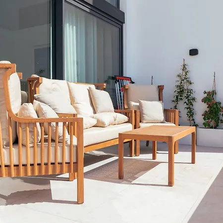 Mykonos Homes - Luxurioeses Penthouse Mit Rooftop Pool, Meerblick, Gym شقة Kalogrea