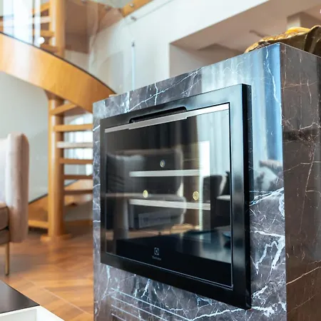 Apartman Mykonos Homes - Luxurioeses Penthouse Mit Rooftop Pool, Meerblick, Gym