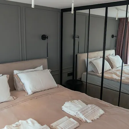 Mykonos Homes - Luxurioeses Penthouse Mit Rooftop Pool, Meerblick, Gym * Kalogrea