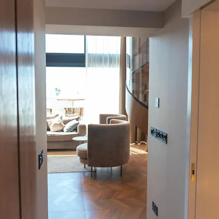 Mykonos Homes - Luxurioeses Penthouse Mit Rooftop Pool, Meerblick, Gym 公寓