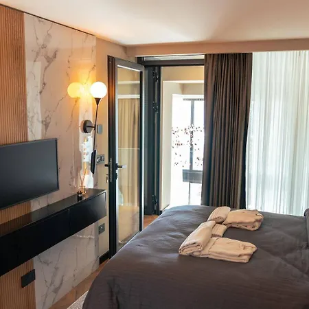 Mykonos Homes - Luxurioeses Penthouse Mit Rooftop Pool, Meerblick, Gym 公寓 *