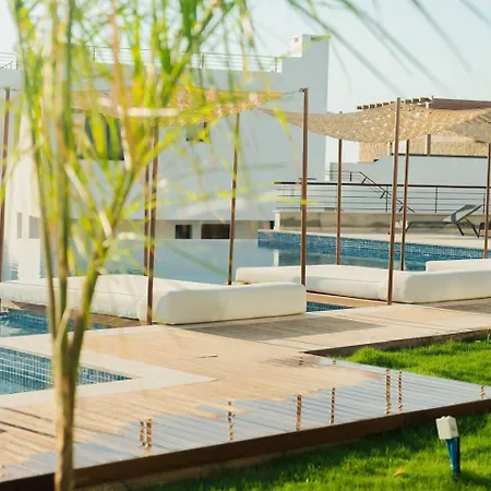 公寓 Mykonos Homes - Luxurioeses Penthouse Mit Rooftop Pool, Meerblick, Gym *