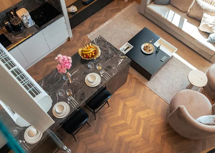 Mykonos Homes - Luxurioeses Penthouse Mit Rooftop Pool, Meerblick, Gym Lägenhet Kalogrea